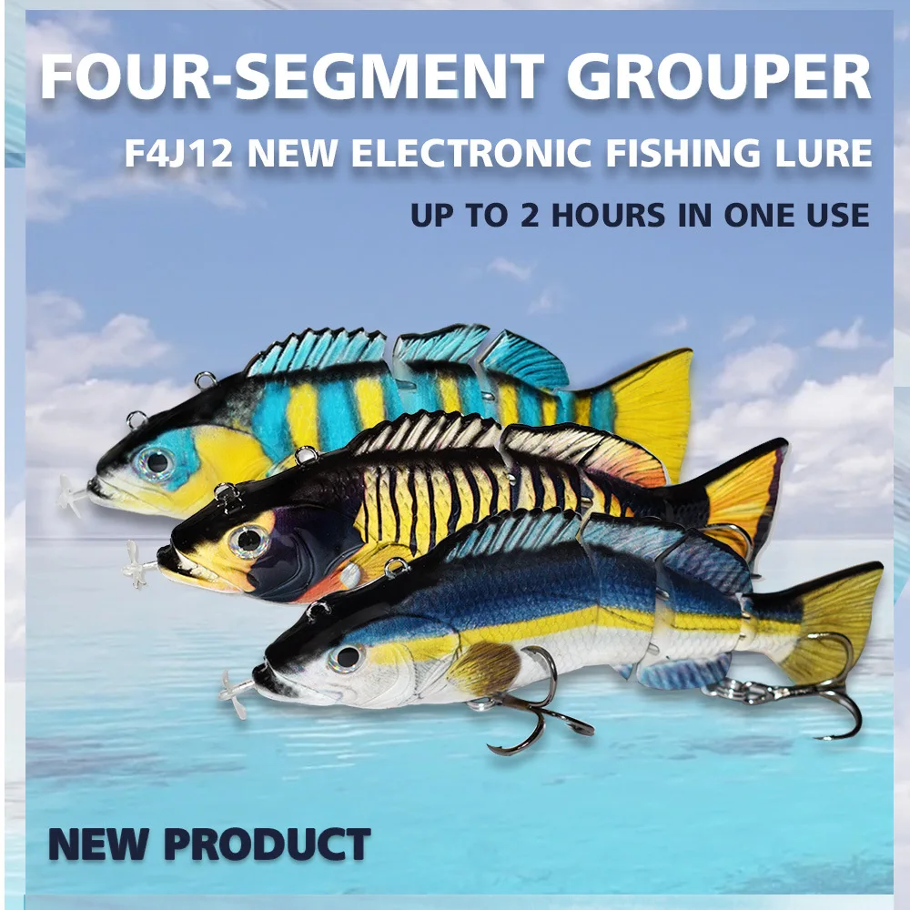 Smart automatic electronic fishing lure Multi-section hard lure automatic swimming fishing lure propeller
Smart automatic electronic fishing lure Multi-section hard lure automatic swimming fishing lure propeller