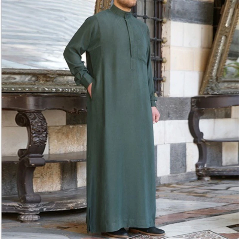2021 Summer New Men's Muslim Arab Middle East Malaysia Clothing Short-sleeved Simple Solid Color Design Men's Robe
2021 Summer New Men's Muslim Arab Middle East Malaysia Clothing Short-sleeved Simple Solid Color Design Men's Robe