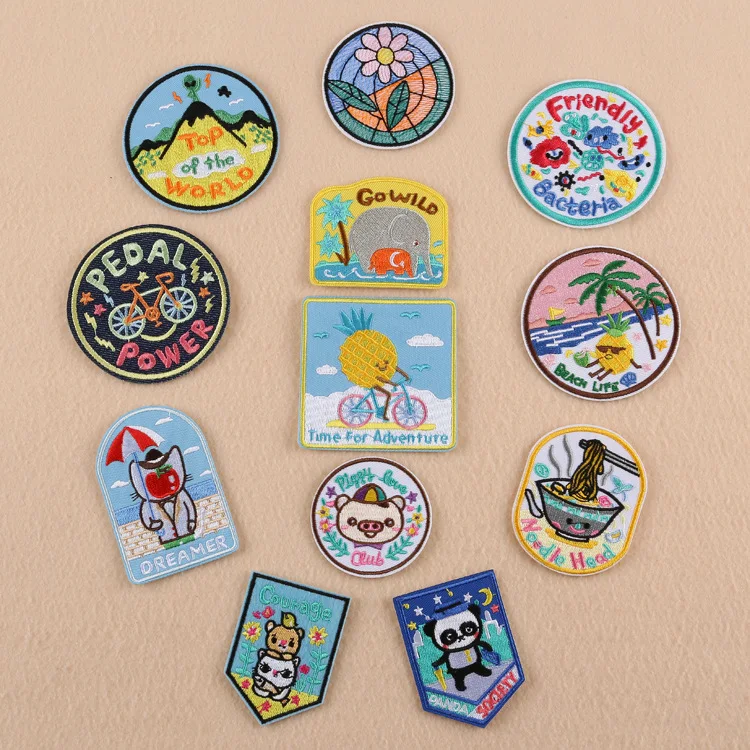 50pcs/Lot Embroidery Patches Letters Clothing Decoration Accessories Animal Round Little Bear Diy Iron Heat Transfer Applique
50pcs/Lot Embroidery Patches Letters Clothing Decoration Accessories Animal Round Little Bear Diy Iron Heat Transfer Applique