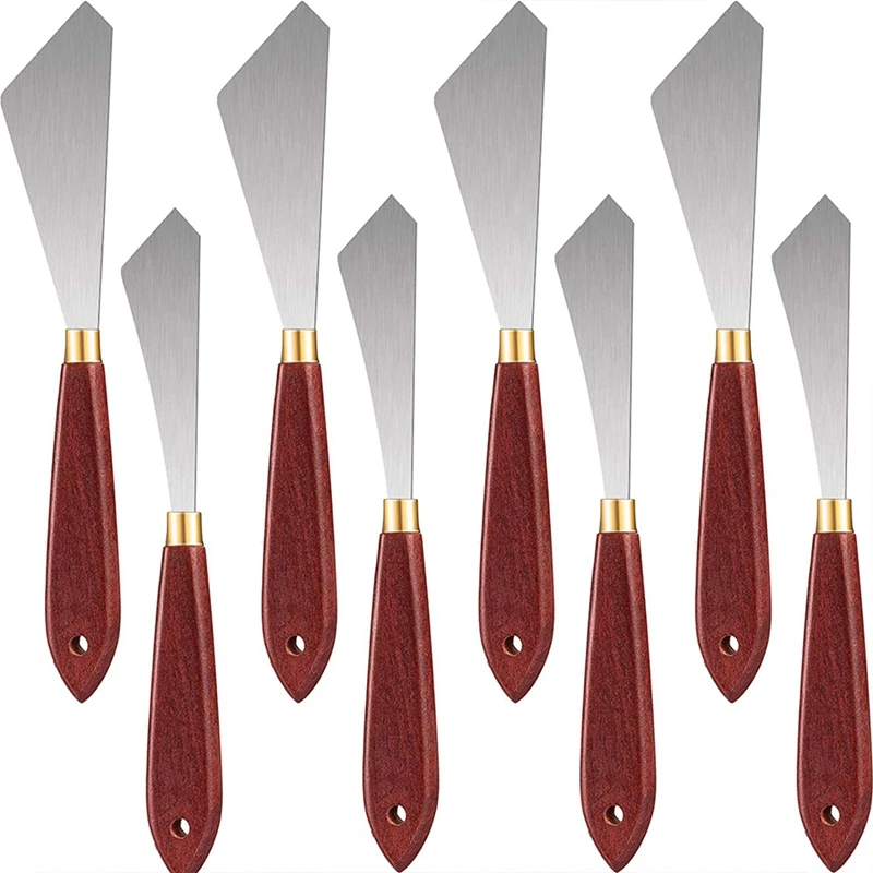 8Pcs Painting Knife Set Painting Mixing Scraper Palette Knife Painting Art Spatula with Wood Handle Art Painting Knife
8Pcs Painting Knife Set Painting Mixing Scraper Palette Knife Painting Art Spatula with Wood Handle Art Painting Knife