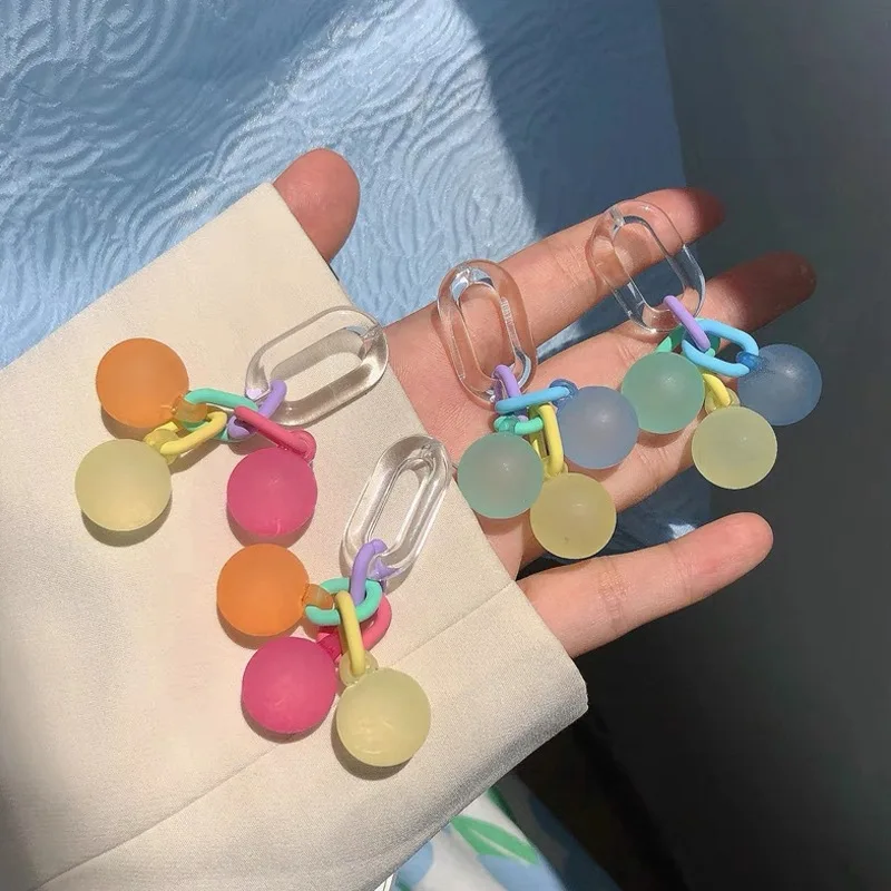 Colorful Bubble Gum ~ Candy Color Earrings Long Tassels Interesting Ball Ears Ins Minority Design Sense Earrings Female
Colorful Bubble Gum ~ Candy Color Earrings Long Tassels Interesting Ball Ears Ins Minority Design Sense Earrings Female