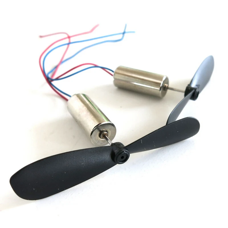 

2PCS/1Pair 3.7V 48000RPM New DC Coreless Motor Propeller For RC Aircraft Helicopter Toy Wholesale On Sale