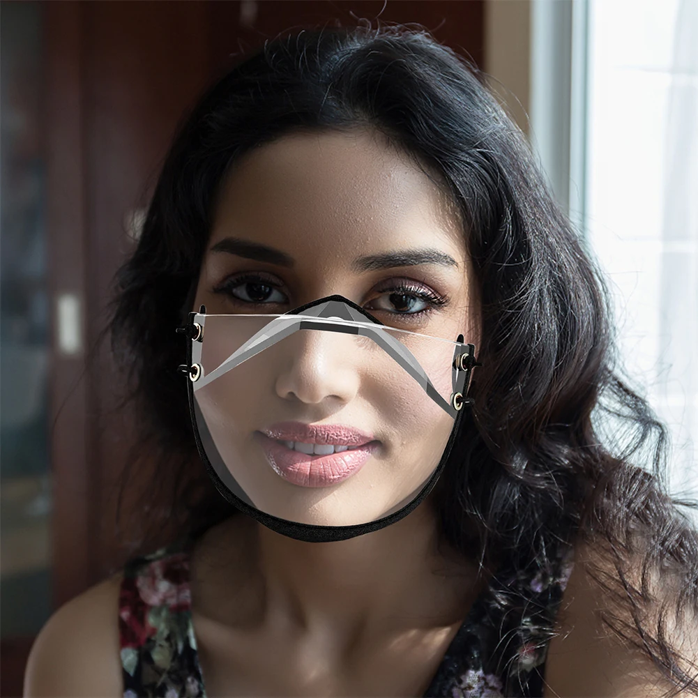 1/2cps Transparent Face Protection Anti-fog Reusable Clear Adjustable Washable Face Shield Visible Expression Lip Language
1/2cps Transparent Face Protection Anti-fog Reusable Clear Adjustable Washable Face Shield Visible Expression Lip Language