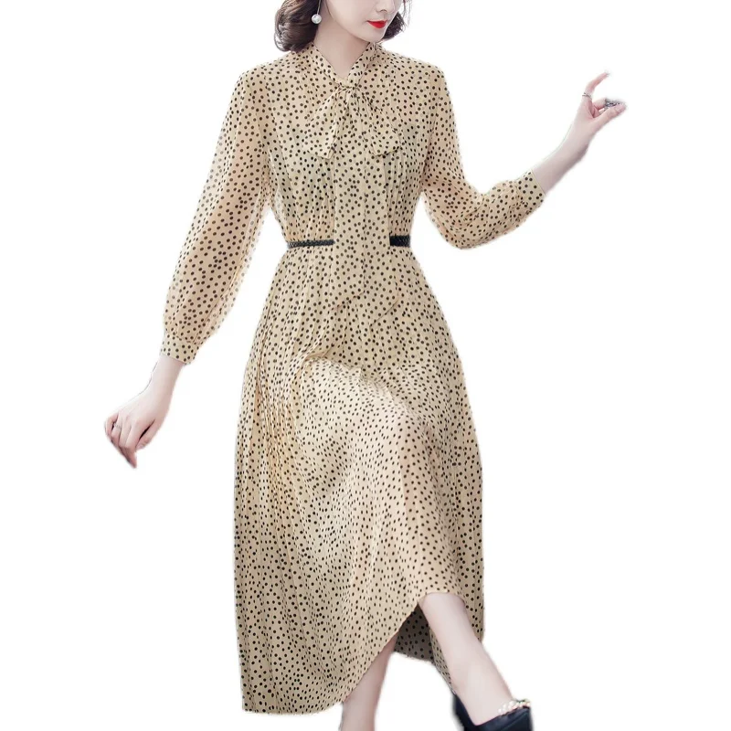 COIGARSAM 4XL Plus Size Full Sleeve Women dress New Spring Polka Dotlt Dresses 1552 
COIGARSAM 4XL Plus Size Full Sleeve Women dress New Spring Polka Dotlt Dresses 1552