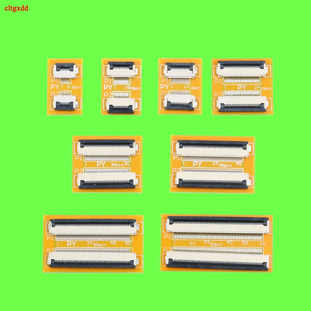 

Cltgxdd 0.5 MM Pitch FPC FFC Flexible Flat Cable Extension Board 6P 8P 10P 12P 14P 20P 24P 30P 40P 50P 60 PIN Connector