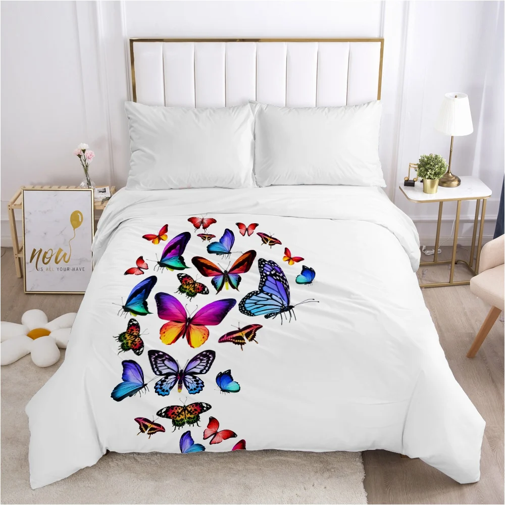 

Butterfly Duvet cover Quilt/Blanket/Comfortable Case Double King Bedding 140x200 240x220 200x200 for Home Multicolor