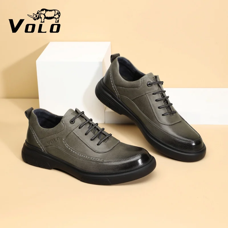 VOLO men's shoes autumn new leather men's casual shoes versatile trend round head solid color shoes for men
VOLO men's shoes autumn new leather men's casual shoes versatile trend round head solid color shoes for men