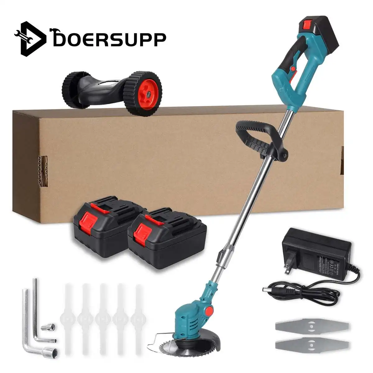 388Vf 35000rpm Electric Grass Trimmer Cordless Lawn Mower Garden Yard Pruning Tool Auto-Release Head For Makita Battery & Wheel
388Vf 35000rpm Electric Grass Trimmer Cordless Lawn Mower Garden Yard Pruning Tool Auto-Release Head For Makita Battery & Wheel