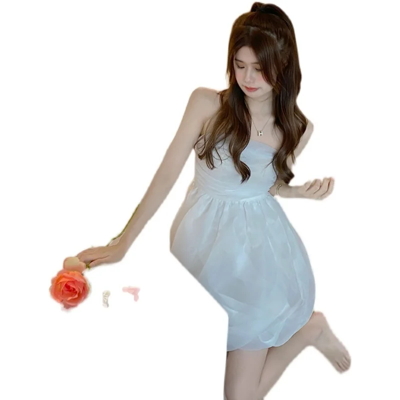 Cost-Effective Organza Puffy Strapless Sexy Elegant Casual Dress Sweet Women Dating Party Summer Fashion Young Summer Clothes
Cost-Effective Organza Puffy Strapless Sexy Elegant Casual Dress Sweet Women Dating Party Summer Fashion Young Summer Clothes