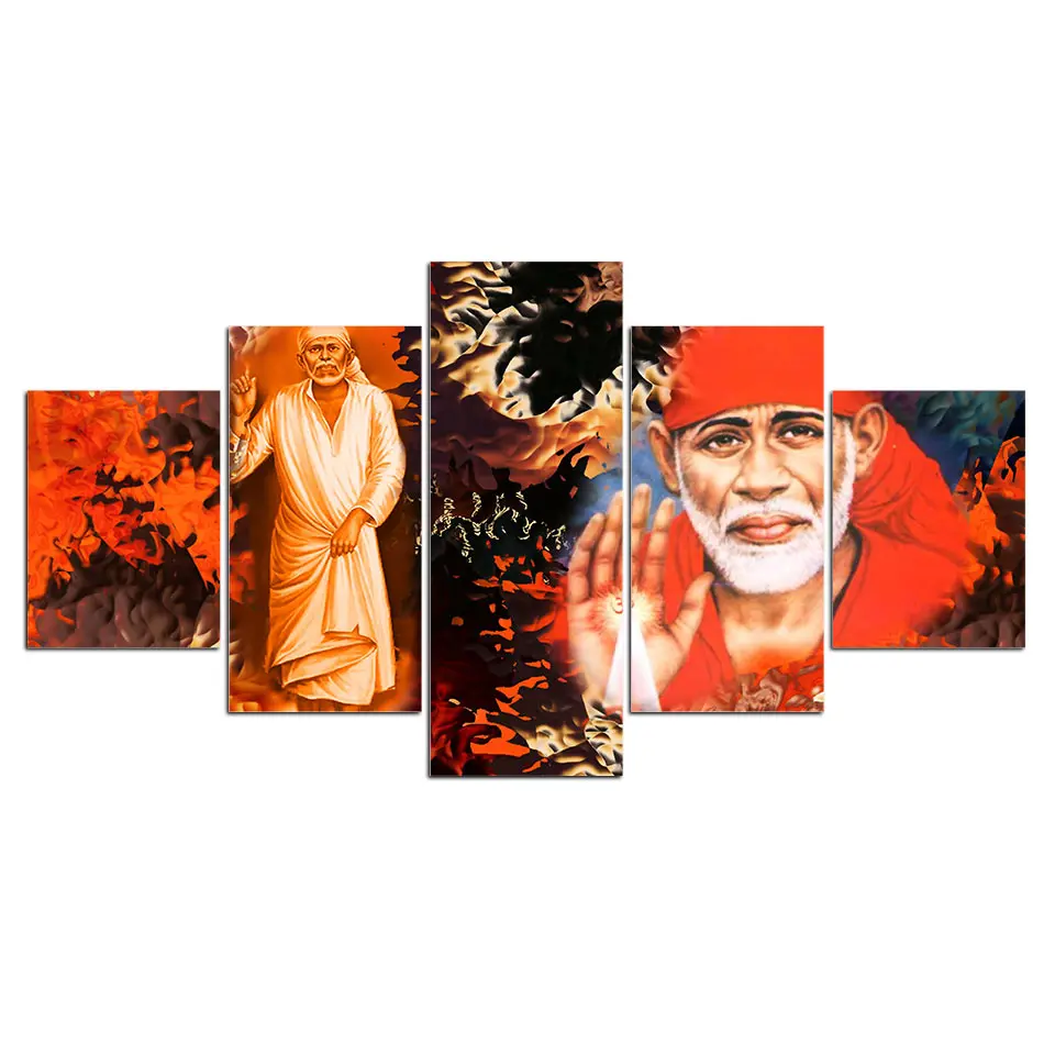Canvas Wall Art Painting Picture 5 Pcs Shirdi Sai Baba India Gods Poster Home Decorative HD Print For Living Room Framework
Canvas Wall Art Painting Picture 5 Pcs Shirdi Sai Baba India Gods Poster Home Decorative HD Print For Living Room Framework