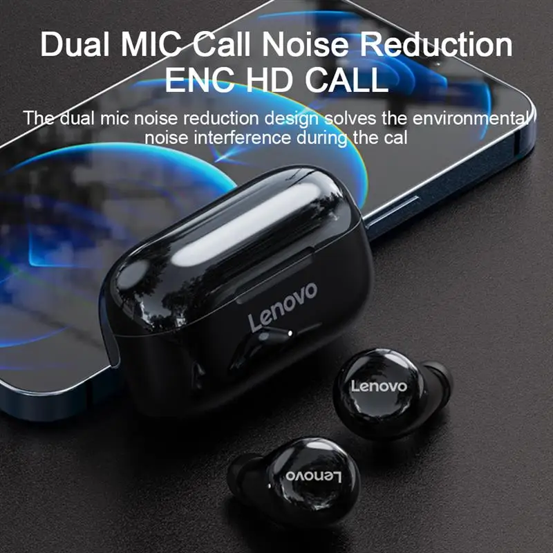 Lenovo Wireless Bluetooth Earbuds TWS In Ear Bluetooth 5.0 Stereo Sports with Mic Earphones with Charging Case
Lenovo Wireless Bluetooth Earbuds TWS In Ear Bluetooth 5.0 Stereo Sports with Mic Earphones with Charging Case