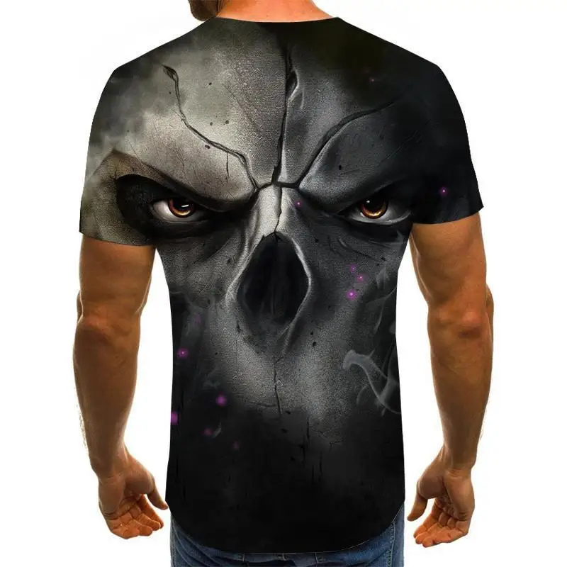 Skull graphic T-shirt horror men's T-shirt 3D fashion tops summer T-shirt men's O-neck shirt boy clothing plus size streetwear 
Skull graphic T-shirt horror men's T-shirt 3D fashion tops summer T-shirt men's O-neck shirt boy clothing plus size streetwear