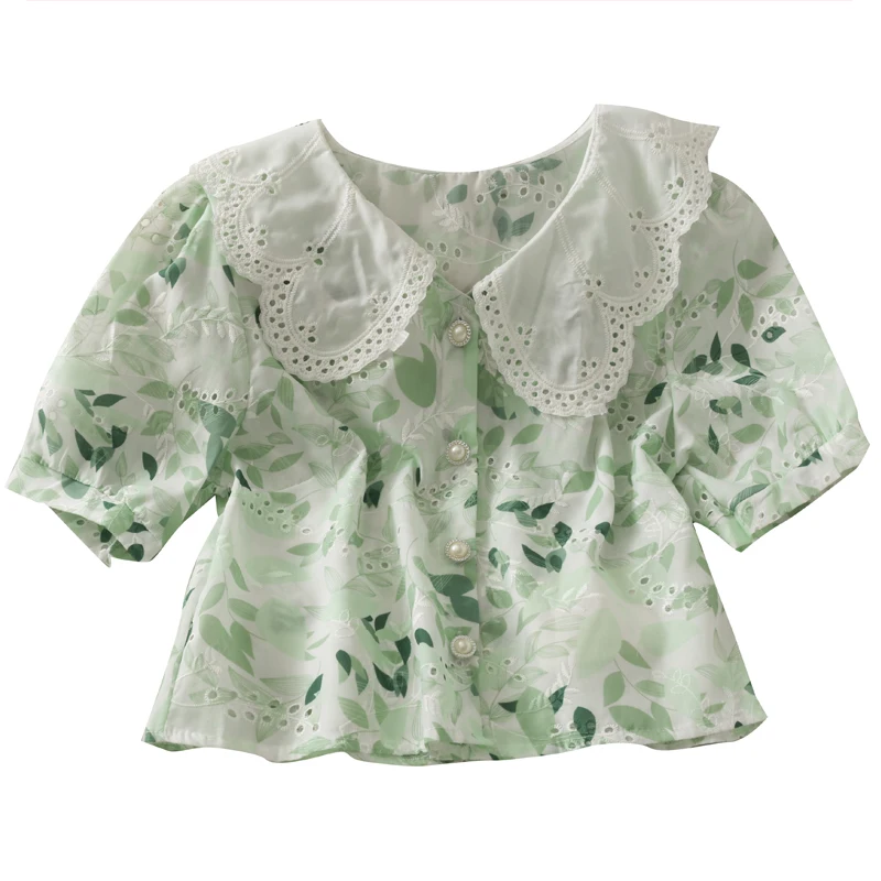 Women Fashion Outdoor Casual Hollow Short Sleeves Flowers Blouse Ladies OL Sweet Top Girls Student Elegant Daily Basic Shirts
Women Fashion Outdoor Casual Hollow Short Sleeves Flowers Blouse Ladies OL Sweet Top Girls Student Elegant Daily Basic Shirts