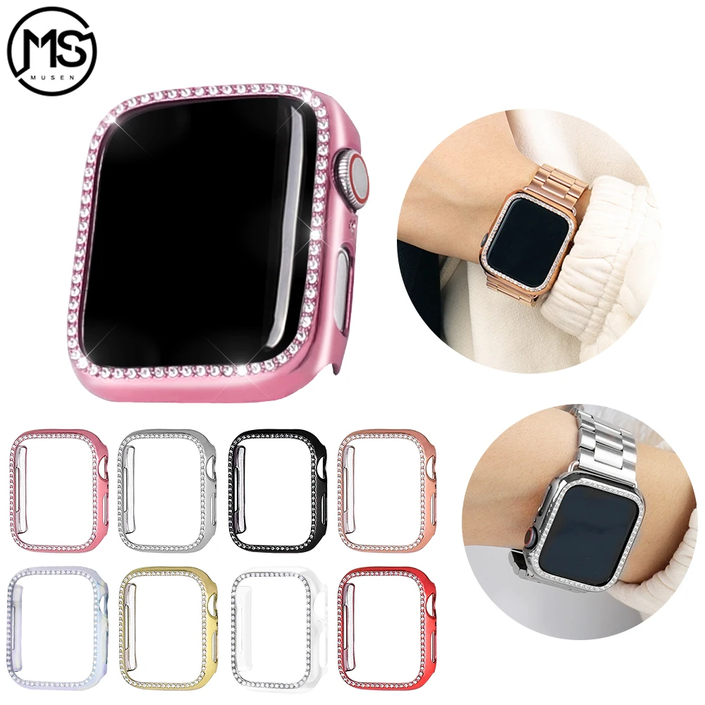 Bling Protective Case for Apple Watch Series 6 SE 5 4 3 2 Diamond Bumper Case Cover 38mm 42mm Crystal Cases for iwatch 40mm 44mm
Bling Protective Case for Apple Watch Series 6 SE 5 4 3 2 Diamond Bumper Case Cover 38mm 42mm Crystal Cases for iwatch 40mm 44mm