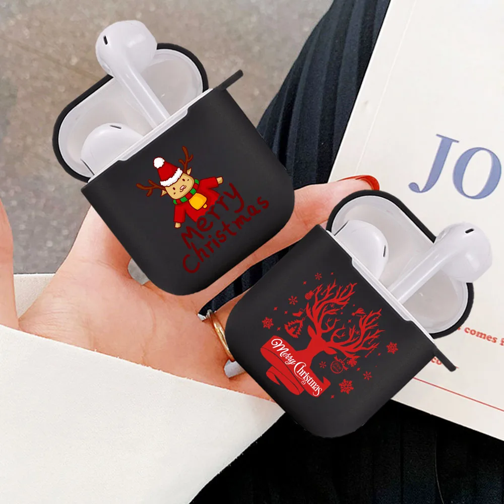 Silicone cover for Airpods 1/2 Earphone Merry Christmas Santa Claus deer soft Fundas Airpods Case Air Pods Charging Box Bags
Silicone cover for Airpods 1/2 Earphone Merry Christmas Santa Claus deer soft Fundas Airpods Case Air Pods Charging Box Bags