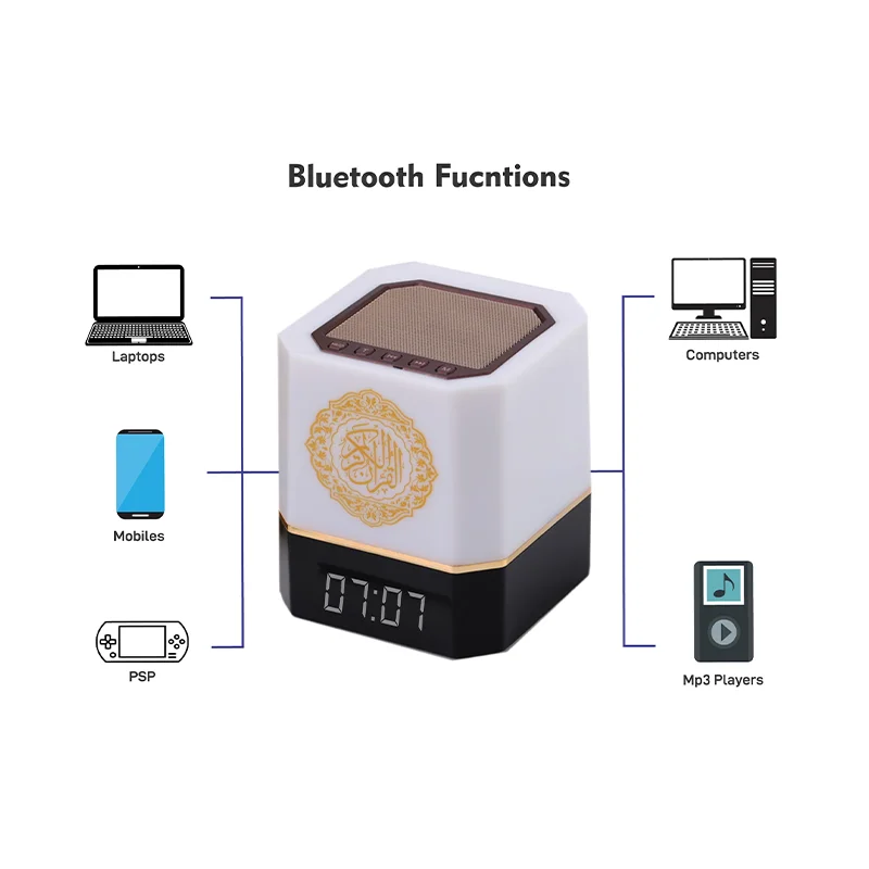 Quran Player Al Touch Lamp Quran Speaker Cube Romte Control Wireless Bluetooth Speaker Touch Led Lamp Ligtht With Azan Time
Quran Player Al Touch Lamp Quran Speaker Cube Romte Control Wireless Bluetooth Speaker Touch Led Lamp Ligtht With Azan Time