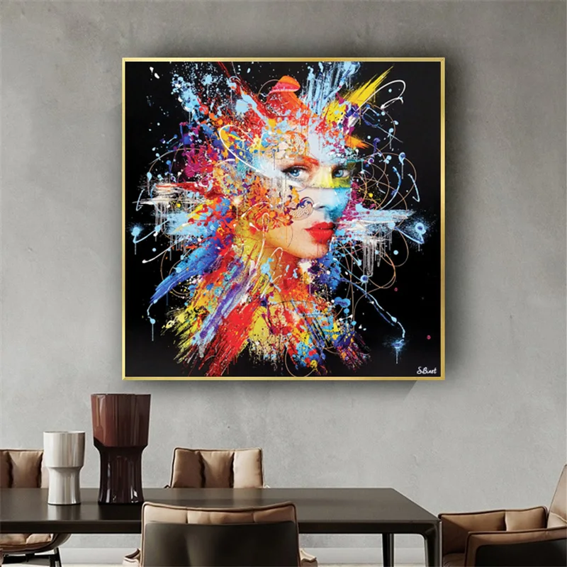 Liquid Art Colorful Woman Avatar Canvas Paintings Abstract Mural Posters And Prints Wall Pictures For Living Room Decoration
Liquid Art Colorful Woman Avatar Canvas Paintings Abstract Mural Posters And Prints Wall Pictures For Living Room Decoration