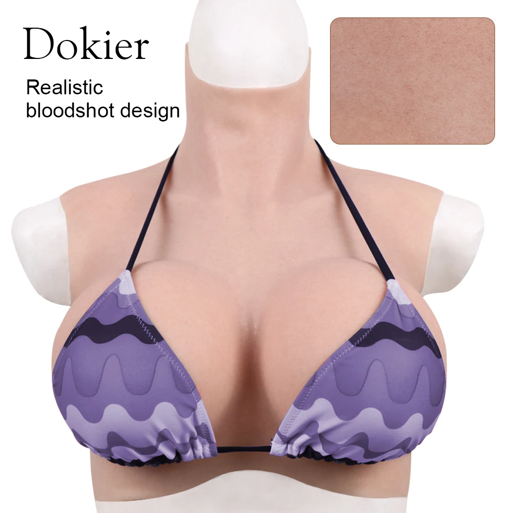 

Dokier Realistic Silicone Breast Forms Fake Boobs Tits Shemale Transgender Sissy Drag Queen Crossdresser Breastplates Cosplay