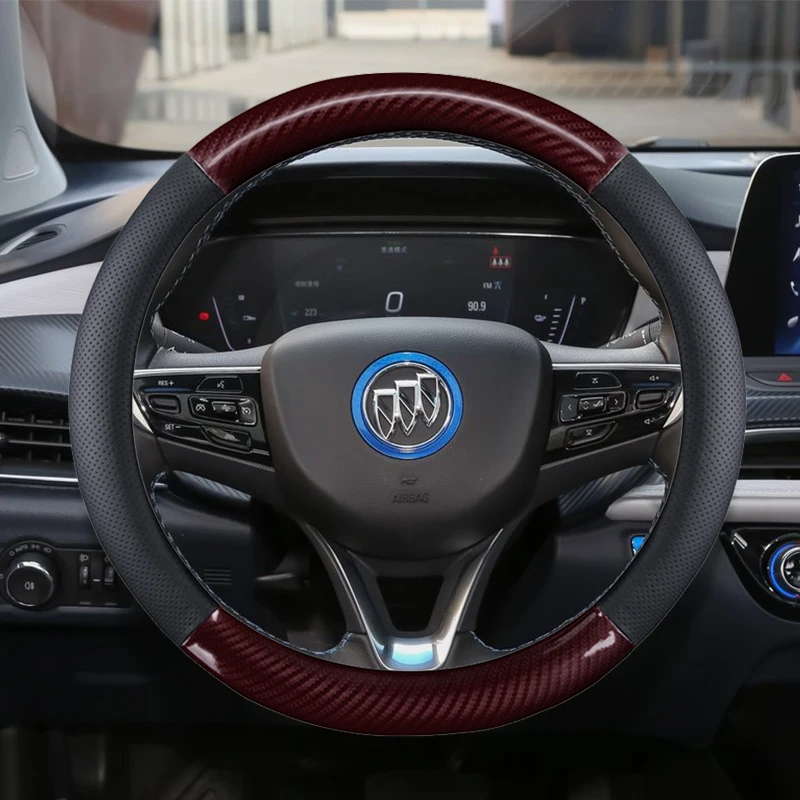 Breathable Car Carbon Fiber Steering Wheel Cover 38cm for Buick All Models Auto Interior Protective Accessories Car styling
Breathable Car Carbon Fiber Steering Wheel Cover 38cm for Buick All Models Auto Interior Protective Accessories Car styling