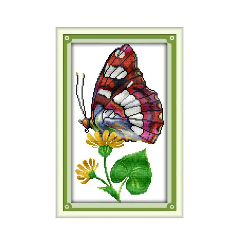 Butterfly over flowers (12) cross stitch kit hand sewing sraft set DMC color cotton embroidery DIY handmade needlework plus
Butterfly over flowers (12) cross stitch kit hand sewing sraft set DMC color cotton embroidery DIY handmade needlework plus