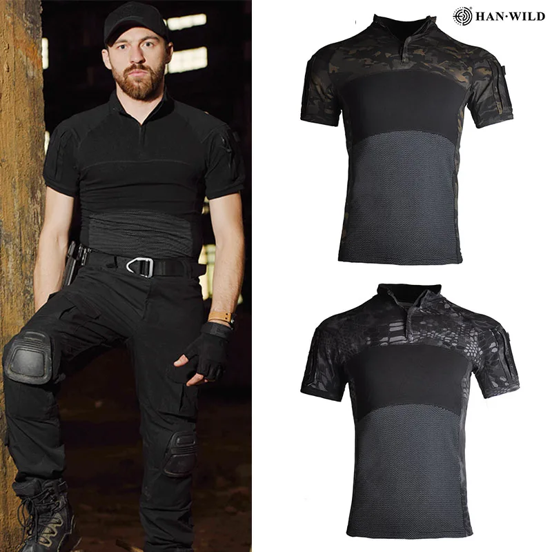 HAN WIDLD Tactical Shirt Army T-Shirt Hunting Shirt Camouflage T-shirt Combat T Shirt US Army Hunting Camping Hiking Tees
HAN WIDLD Tactical Shirt Army T-Shirt Hunting Shirt Camouflage T-shirt Combat T Shirt US Army Hunting Camping Hiking Tees