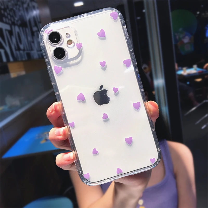 Fashion Love Heart Transparent Soft Phone Case For iPhone 11 Pro MAX X XS XR 12 Mini 7 8 plus SE 2020 Cute Wave point Soft Cover
Fashion Love Heart Transparent Soft Phone Case For iPhone 11 Pro MAX X XS XR 12 Mini 7 8 plus SE 2020 Cute Wave point Soft Cover