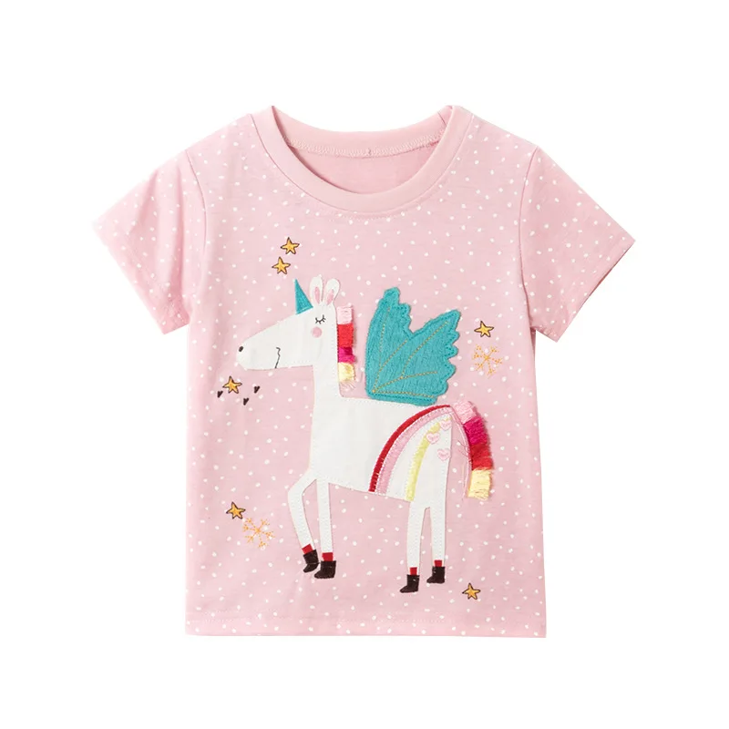 VIDMID 2022 new children's short sleeve T-shirt girls' cotton top cute pony print T-shirt 1005 13
VIDMID 2022 new children's short sleeve T-shirt girls' cotton top cute pony print T-shirt 1005 13
