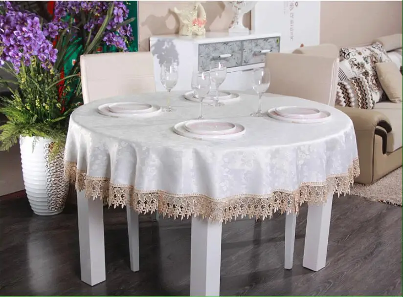 Luxury embroidery beautiful lace tablecloth dinningTable cover white lace Hollow out round table cloth table flag towels HM61
Luxury embroidery beautiful lace tablecloth dinningTable cover white lace Hollow out round table cloth table flag towels HM61