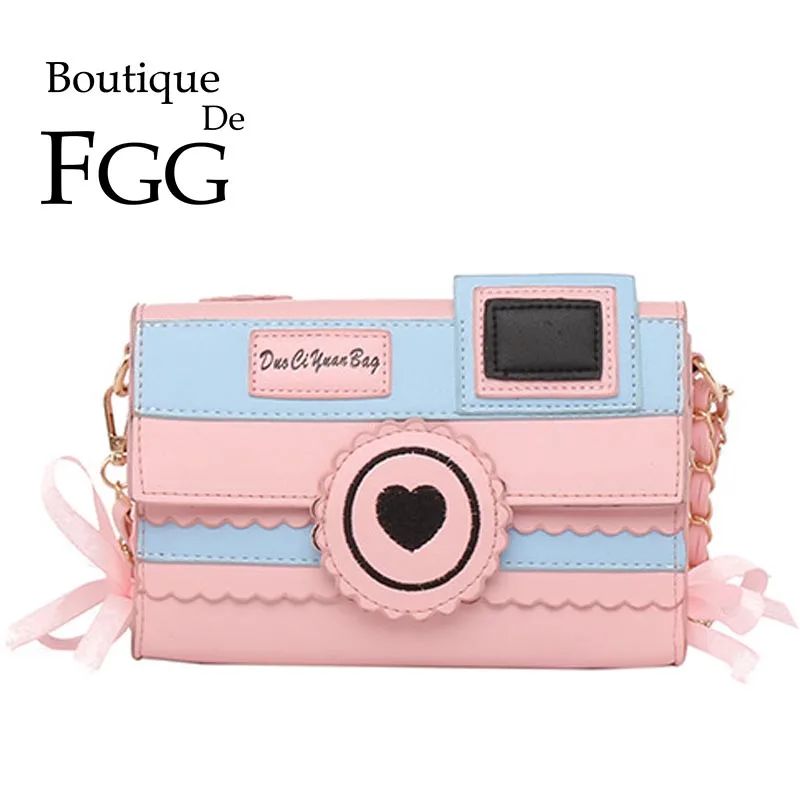 Boutique De FGG Japan and Korea Stylish Flap Messenger Handbags Camera Shape Women Crossbody Bags Casual PU Chains Shoulder Bag
Boutique De FGG Japan and Korea Stylish Flap Messenger Handbags Camera Shape Women Crossbody Bags Casual PU Chains Shoulder Bag