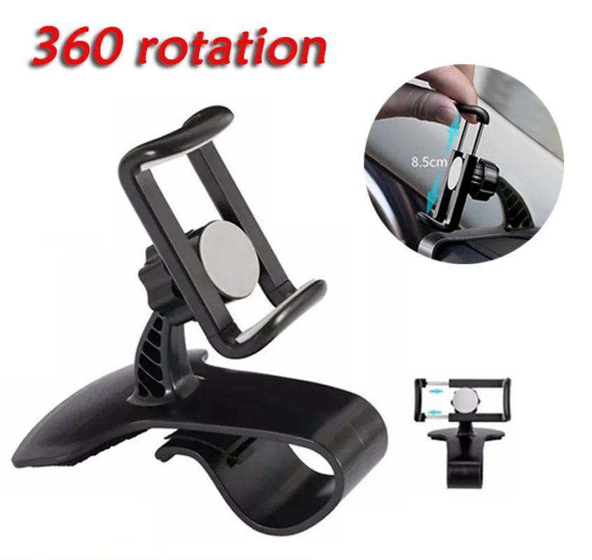 Car Phone Holder Dashboard Sun Visor Clip Mount Spring Snaps Stand 360 Rotation Auto Universal GPS Mobile Phone Bracket
Car Phone Holder Dashboard Sun Visor Clip Mount Spring Snaps Stand 360 Rotation Auto Universal GPS Mobile Phone Bracket