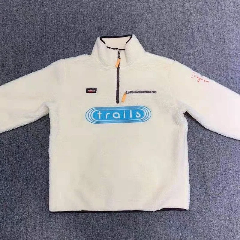 22SS Stand-up Collar Half Zipper Lamb Cashmere 100% Cotton EU Size TRAVIS SCOTT Jackets Men Women Fashion Winter Kanye West
22SS Stand-up Collar Half Zipper Lamb Cashmere 100% Cotton EU Size TRAVIS SCOTT Jackets Men Women Fashion Winter Kanye West