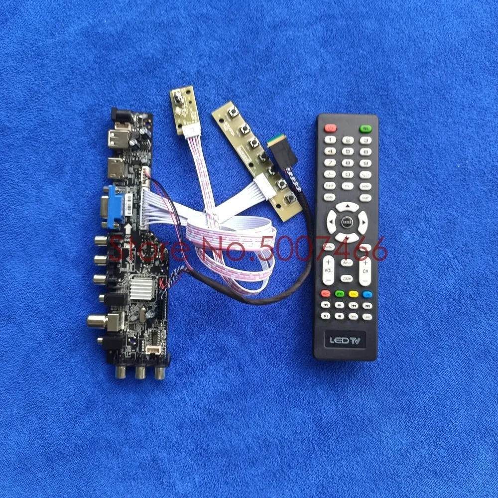 Fit LTN156AT35-T01/W01/W02/301/H01/P01 screen 3663 TV digital VGA USB DVB 40 pin LVDS 1366*768 upgrade LCD drive board Kit
Fit LTN156AT35-T01/W01/W02/301/H01/P01 screen 3663 TV digital VGA USB DVB 40 pin LVDS 1366*768 upgrade LCD drive board Kit