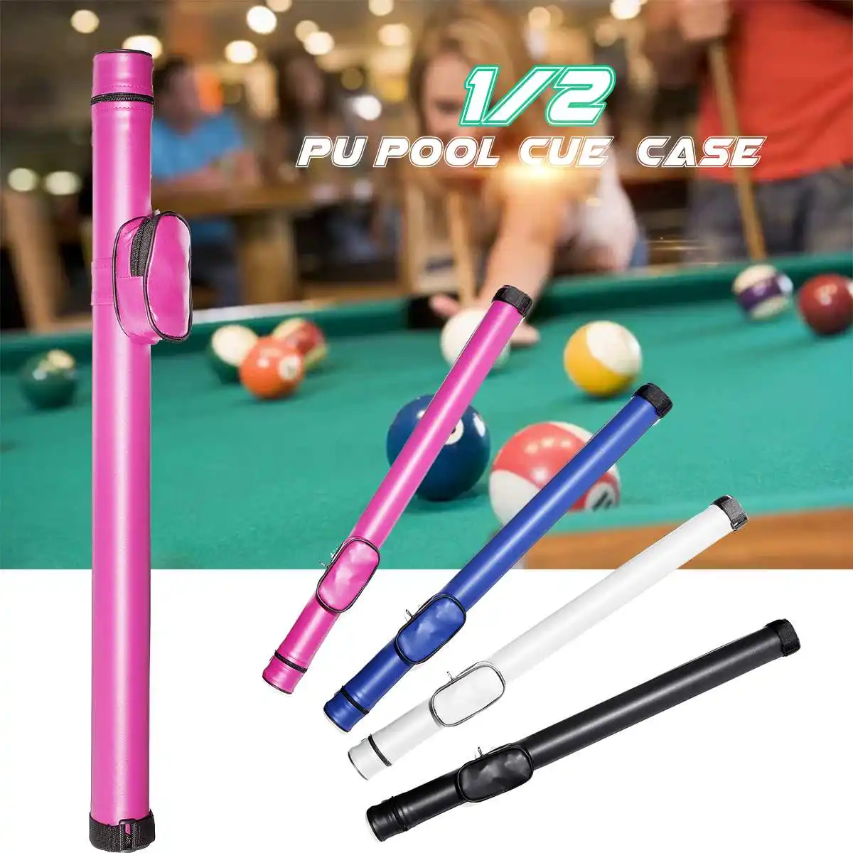 Durable PU Leather 1/2 Pool Cue Case Billiards Pool Cue Cases 2 Holes 83cm Length Bag Billiard Accessories
Durable PU Leather 1/2 Pool Cue Case Billiards Pool Cue Cases 2 Holes 83cm Length Bag Billiard Accessories