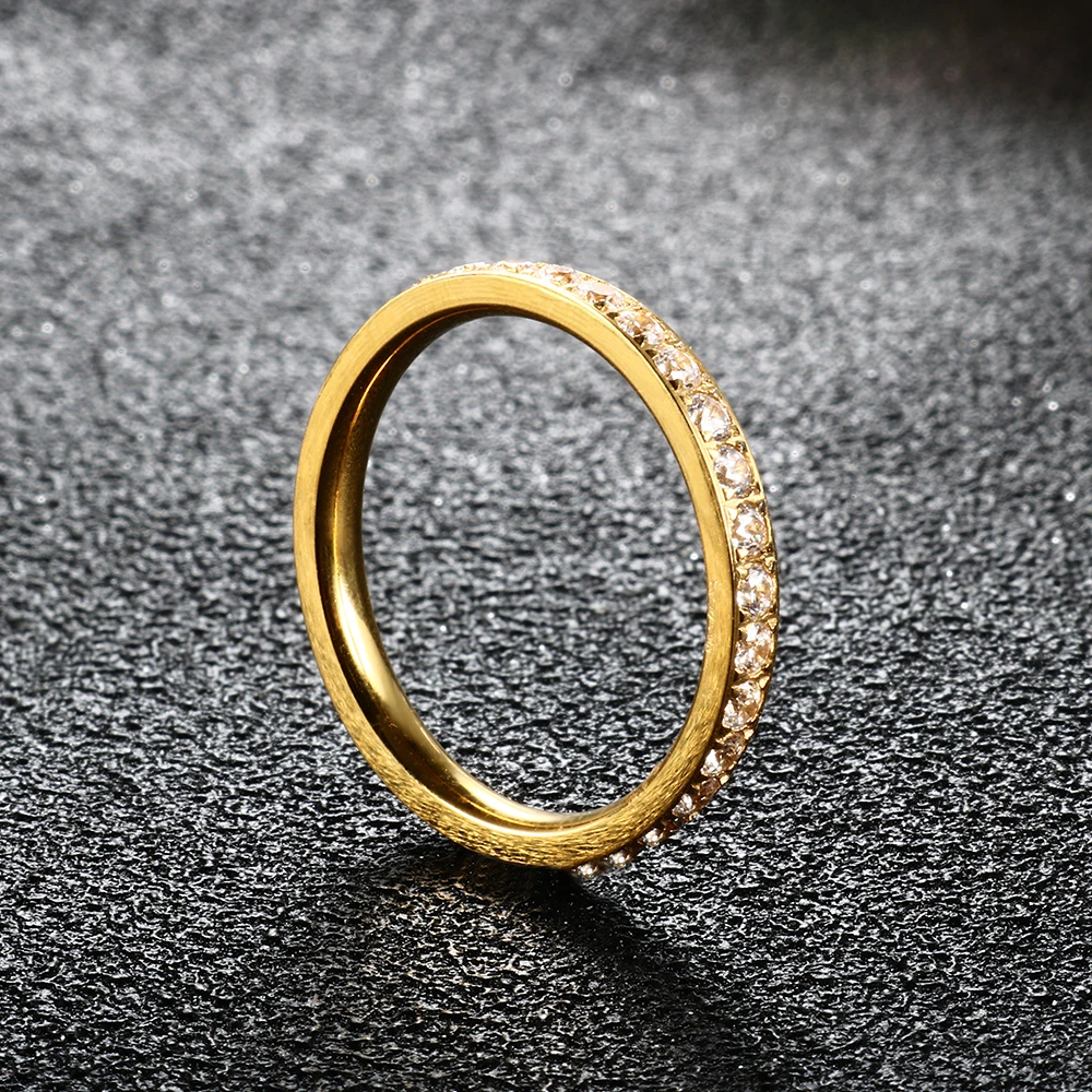 Fashion CZ Crystals Tail Rings For Women Men High Quality Trendy Simple Stainless Steel CNC Setting Party Elegant Finger Jewelry
Fashion CZ Crystals Tail Rings For Women Men High Quality Trendy Simple Stainless Steel CNC Setting Party Elegant Finger Jewelry