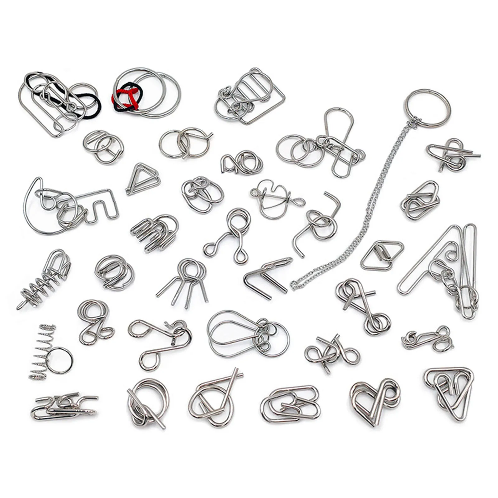 36 Piece Puzzle Game Toy Metal Broken Unlocking Toy Metal Wire Puzzle Game Intelligence Test Unlocking Interlocking Fun Game
36 Piece Puzzle Game Toy Metal Broken Unlocking Toy Metal Wire Puzzle Game Intelligence Test Unlocking Interlocking Fun Game