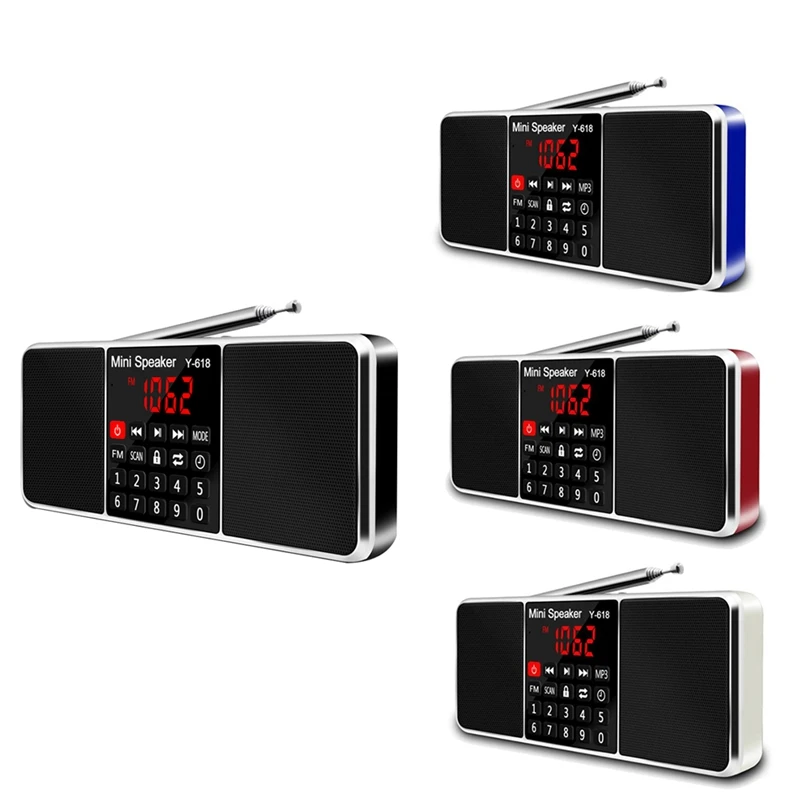 Цифровой FM-радиоприемник, динамик, MP3-плеер, поддержка TF-карты, USB-накопитель, светодиодный дисплей, время отключения, портативные радиостанц...
Цифровой FM-радиоприемник, динамик, MP3-плеер, поддержка TF-карты, USB-накопитель, светодиодный дисплей, время отключения, портативные радиостанц...