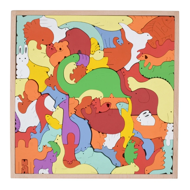 Wooden Puzzle Brain Teasers Toy Animal Building Blocks Game Wood Puzzles Intelligence Educational Toys for Preschool Kids
Wooden Puzzle Brain Teasers Toy Animal Building Blocks Game Wood Puzzles Intelligence Educational Toys for Preschool Kids
