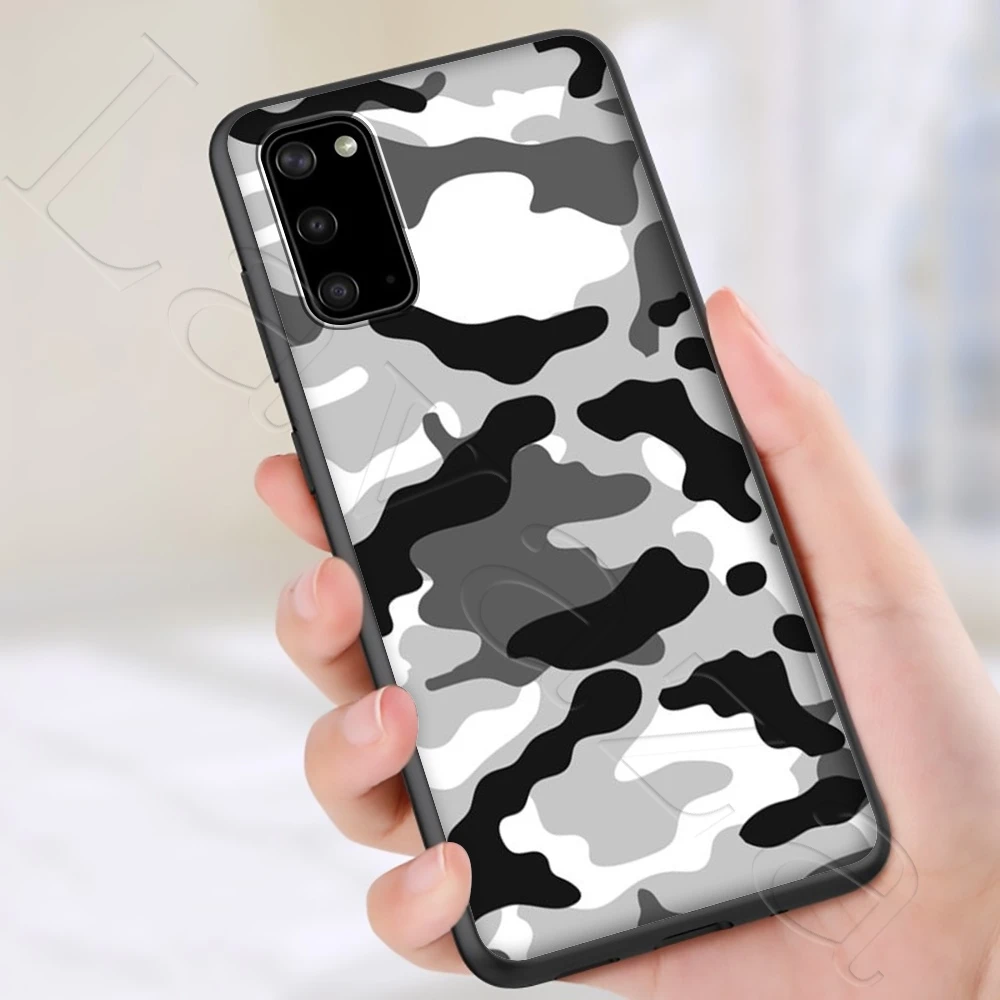 Армейский зеленый камуфляжный чехол для Samsung Note 10 S6 S7 S8 S9 S10 S10e S20 ultra A71 A51 A81 A91 M10 M20 M30