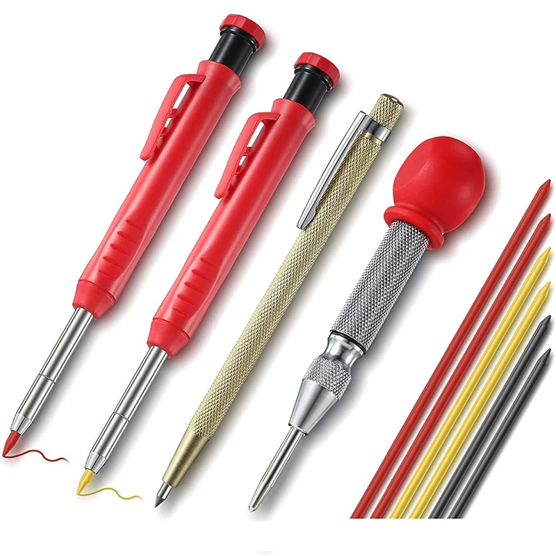 2 Pcs Of Woodworking Pencil Set For Construction, With 18 Pieces Of Refills,Suitable For Carpenter Woodworking Architect
2 Pcs Of Woodworking Pencil Set For Construction, With 18 Pieces Of Refills,Suitable For Carpenter Woodworking Architect