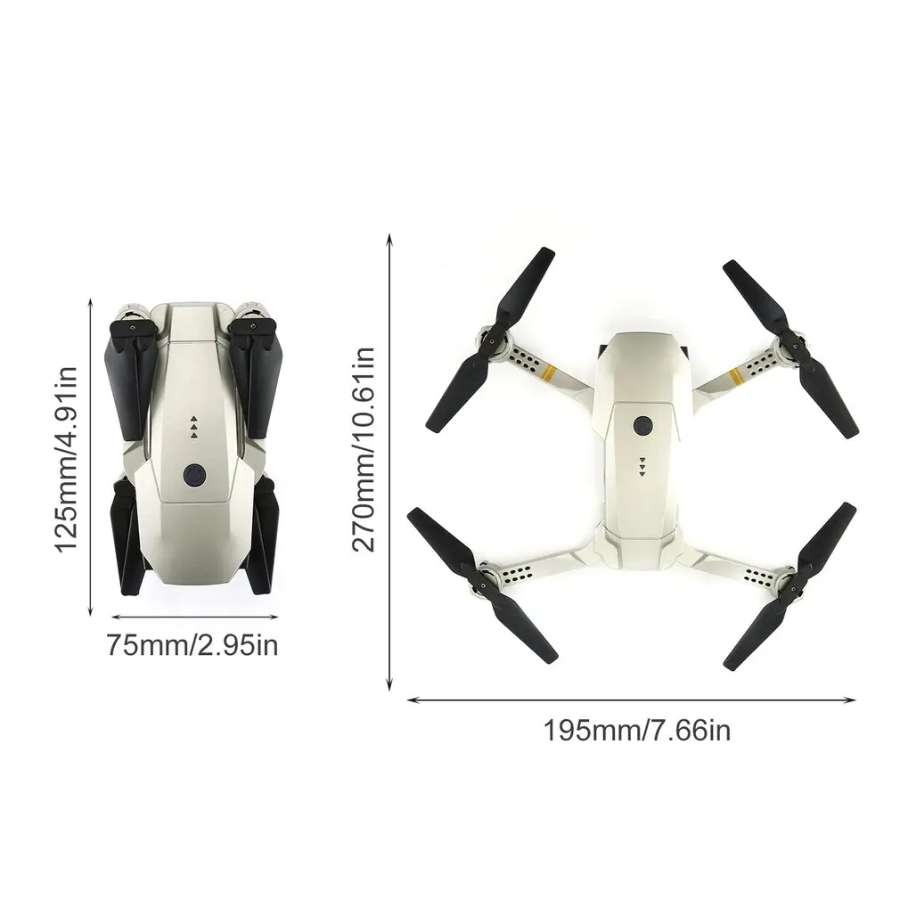 2.4Ghz WIFI FPV Foldable RC Drone With 720P/1080P HD Camera Altitude Hold Headless Mode RC Model Aircraft RTF
2.4Ghz WIFI FPV Foldable RC Drone With 720P/1080P HD Camera Altitude Hold Headless Mode RC Model Aircraft RTF