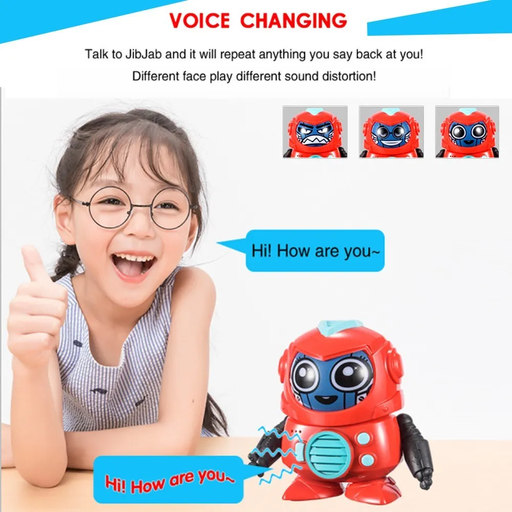 Kids Interactive Robot Toy with Intercom Recording Mode Light Face Voice Change Best Partner Indoor Toys for Boys Girls
Kids Interactive Robot Toy with Intercom Recording Mode Light Face Voice Change Best Partner Indoor Toys for Boys Girls