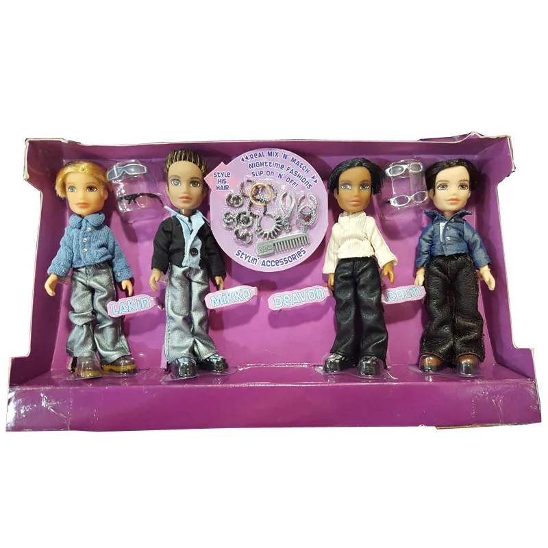 NEW Fashion Bratz Doll Nighttime Style Deavon Colin Lakin Mikko Dress Up Doll Girls Play House Toys Mini 12Cm Boyz Doll Set
NEW Fashion Bratz Doll Nighttime Style Deavon Colin Lakin Mikko Dress Up Doll Girls Play House Toys Mini 12Cm Boyz Doll Set