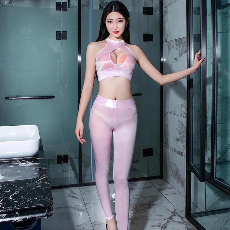 High Quality Transparent Sexy Night Clubwear Pencil Pant Fitness Legging Pants Sexy Shiny Tops See through Open Chest Thin Vest
High Quality Transparent Sexy Night Clubwear Pencil Pant Fitness Legging Pants Sexy Shiny Tops See through Open Chest Thin Vest