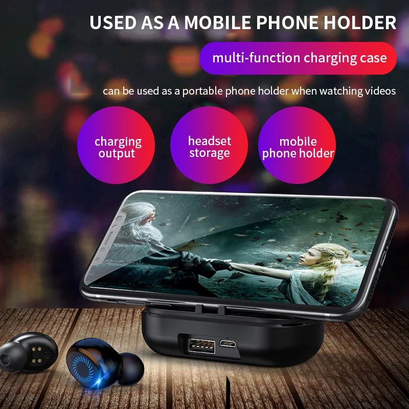 Wireless Earphone TWS 5.0 Bluetooth Earphones HiFi Stereo Noise Canceling Headphones Headset Waterproof Earbuds LED Power
Wireless Earphone TWS 5.0 Bluetooth Earphones HiFi Stereo Noise Canceling Headphones Headset Waterproof Earbuds LED Power