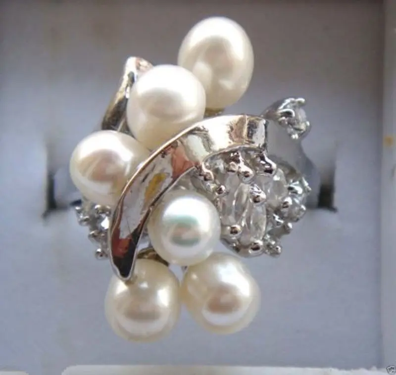 Wholesale price 16new ^^^^ Pretty Natural 5-7mm White Freshwater Pearl Clear Crystal Ring
Wholesale price 16new ^^^^ Pretty Natural 5-7mm White Freshwater Pearl Clear Crystal Ring