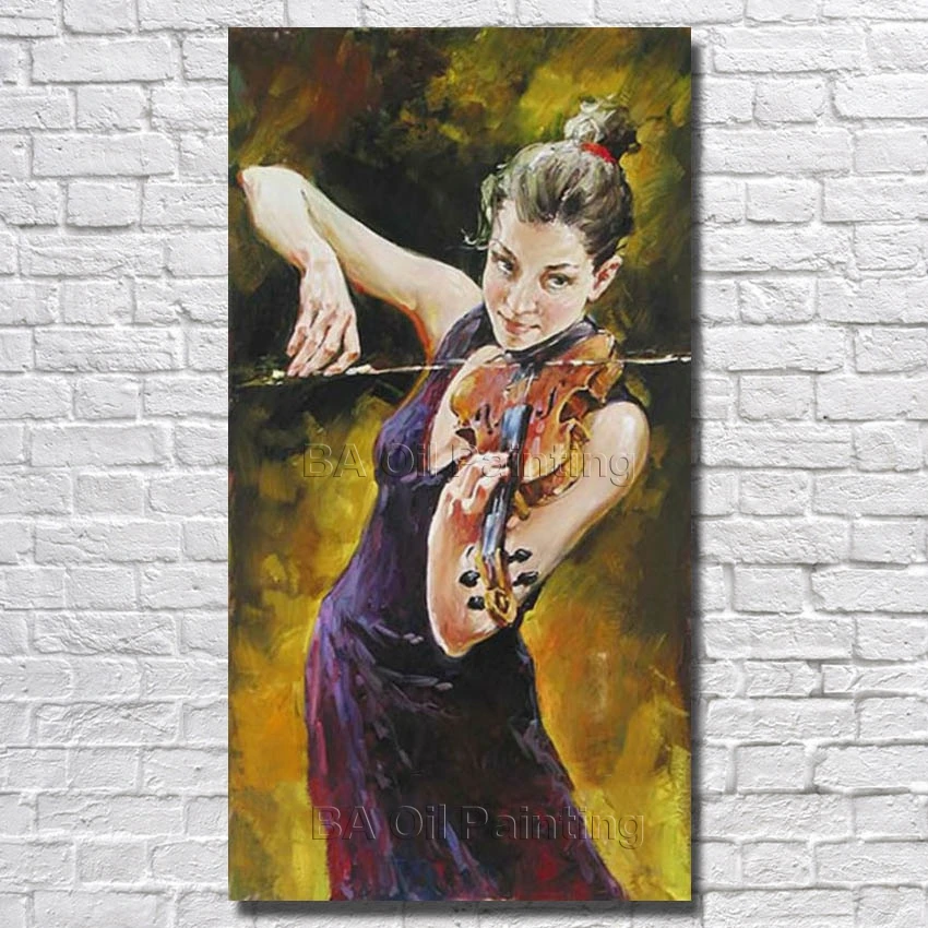 No Framed Hand Painted High Quality Beautiful Women Play Violin Oil Painting On Canvas Modern Room Wall Decor Wall Picture for
No Framed Hand Painted High Quality Beautiful Women Play Violin Oil Painting On Canvas Modern Room Wall Decor Wall Picture for