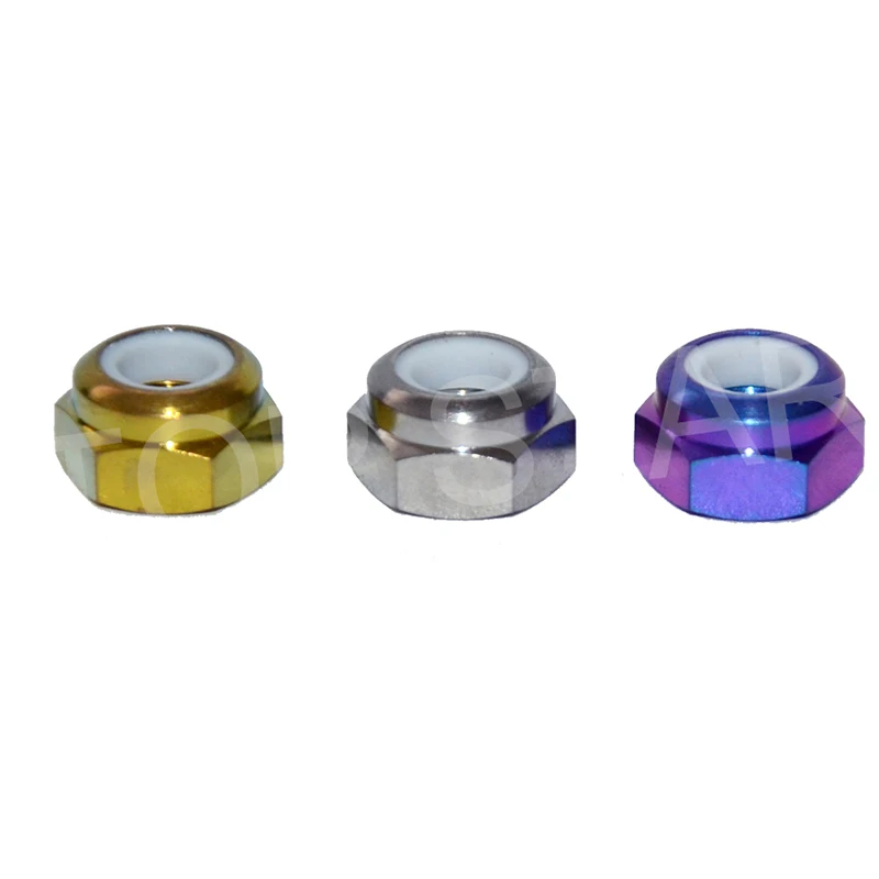 DIN985 M10 M12Titanium Nylon Lock Hexagon Nuts with Flange Race Spec For RC Buggy Rac Ti Nuts 10 PCS
DIN985 M10 M12Titanium Nylon Lock Hexagon Nuts with Flange Race Spec For RC Buggy Rac Ti Nuts 10 PCS
