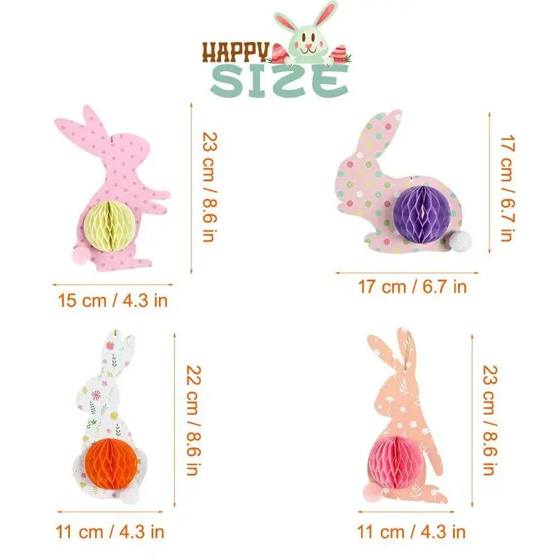 DIY Hanging Rabbit Honeycomb Easter Decoration Bunny Supplies Birthday Decor Party Ornament Home O8J5
DIY Hanging Rabbit Honeycomb Easter Decoration Bunny Supplies Birthday Decor Party Ornament Home O8J5