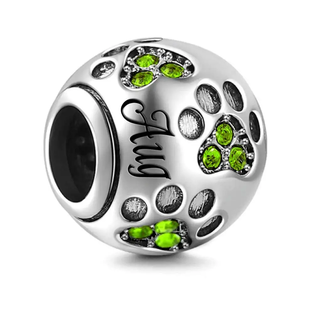 Hot 925 Sterling Silver 1-12 Months Series Birthstone Charm Fit Original 3mm Bracelet&Bangle Women Birthday Fashion Jewelry Gift
Hot 925 Sterling Silver 1-12 Months Series Birthstone Charm Fit Original 3mm Bracelet&Bangle Women Birthday Fashion Jewelry Gift