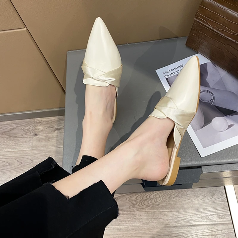 DLEK Women Fashion Pointed Toe Comfortable Mules Slip on Spring Loafer Office Lady Square Heel Solid Beige Elegant Soft Slippers
DLEK Women Fashion Pointed Toe Comfortable Mules Slip on Spring Loafer Office Lady Square Heel Solid Beige Elegant Soft Slippers